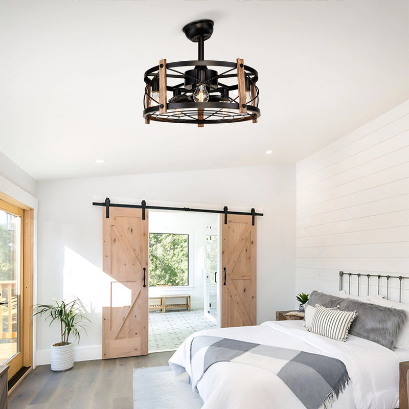 20'' Cage Ceiling Fan With Remote Control by HouseOfZazla