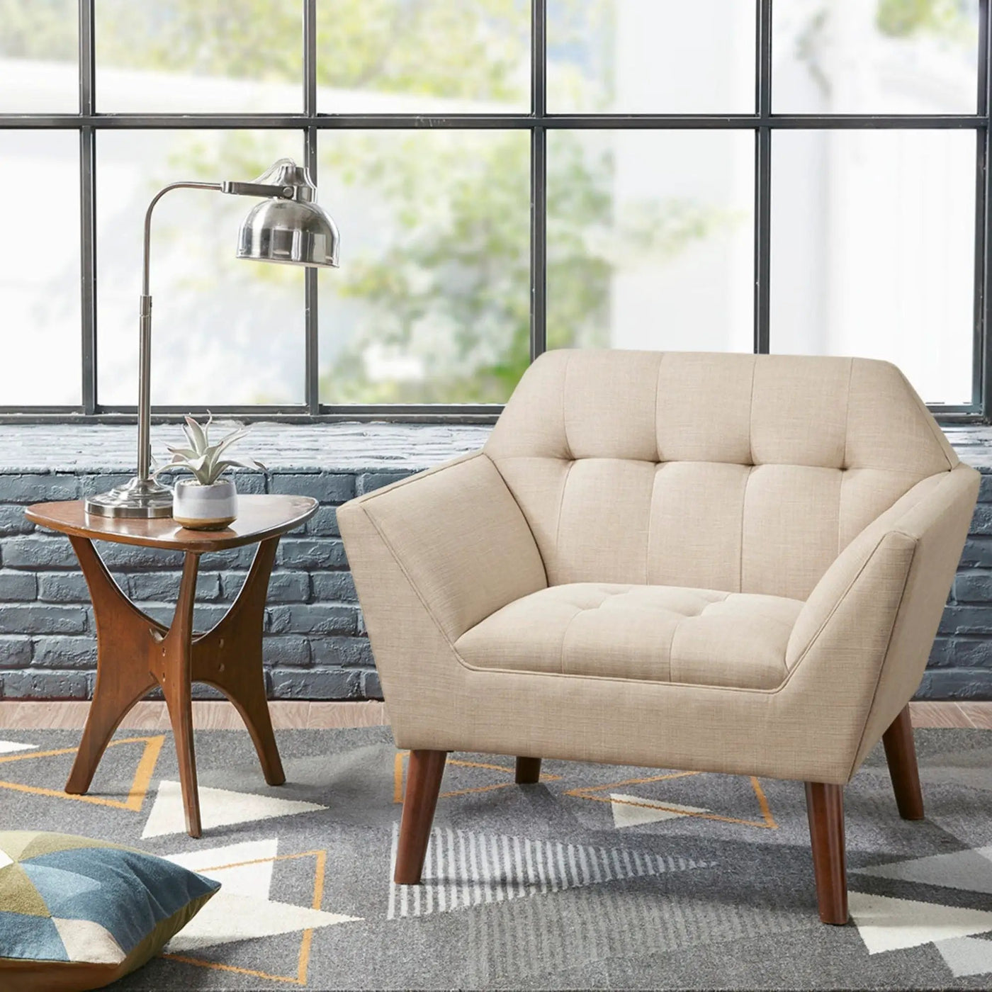 Modern Lounge Chair With Button Tufting by HouseOfZazla