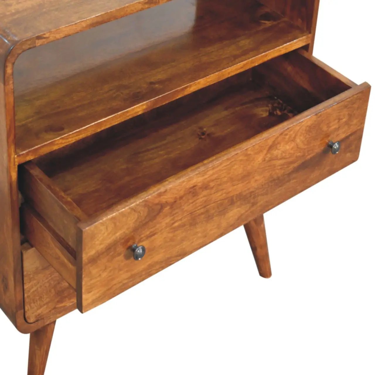 Curved Charm Console - Brown by HouseOfZazla