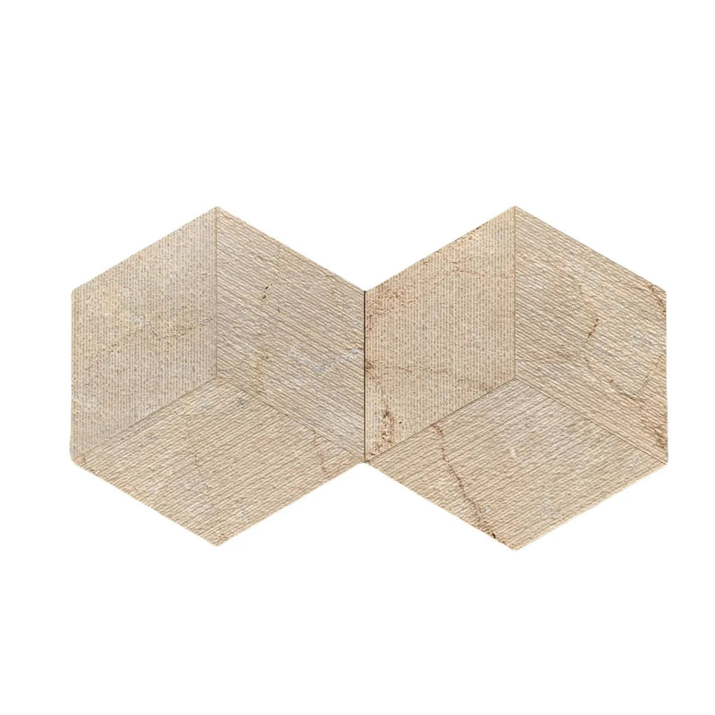 Hexagon Natural Marble Polished Tile For Wall And Floor (Set of 12) by HouseOfZazla