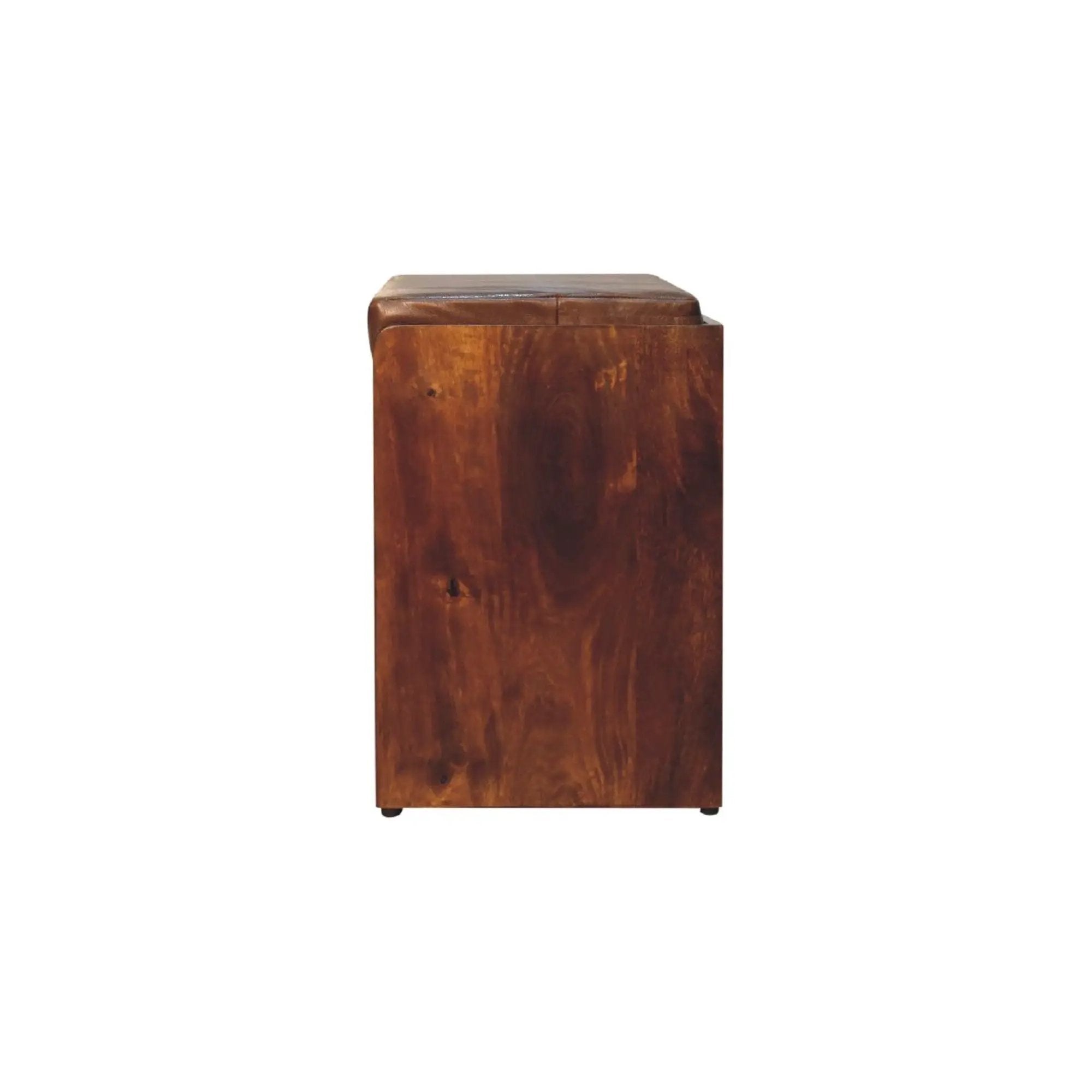 Buffalo - Hide Pull Out Shoe Storage Bench by HouseOfZazla