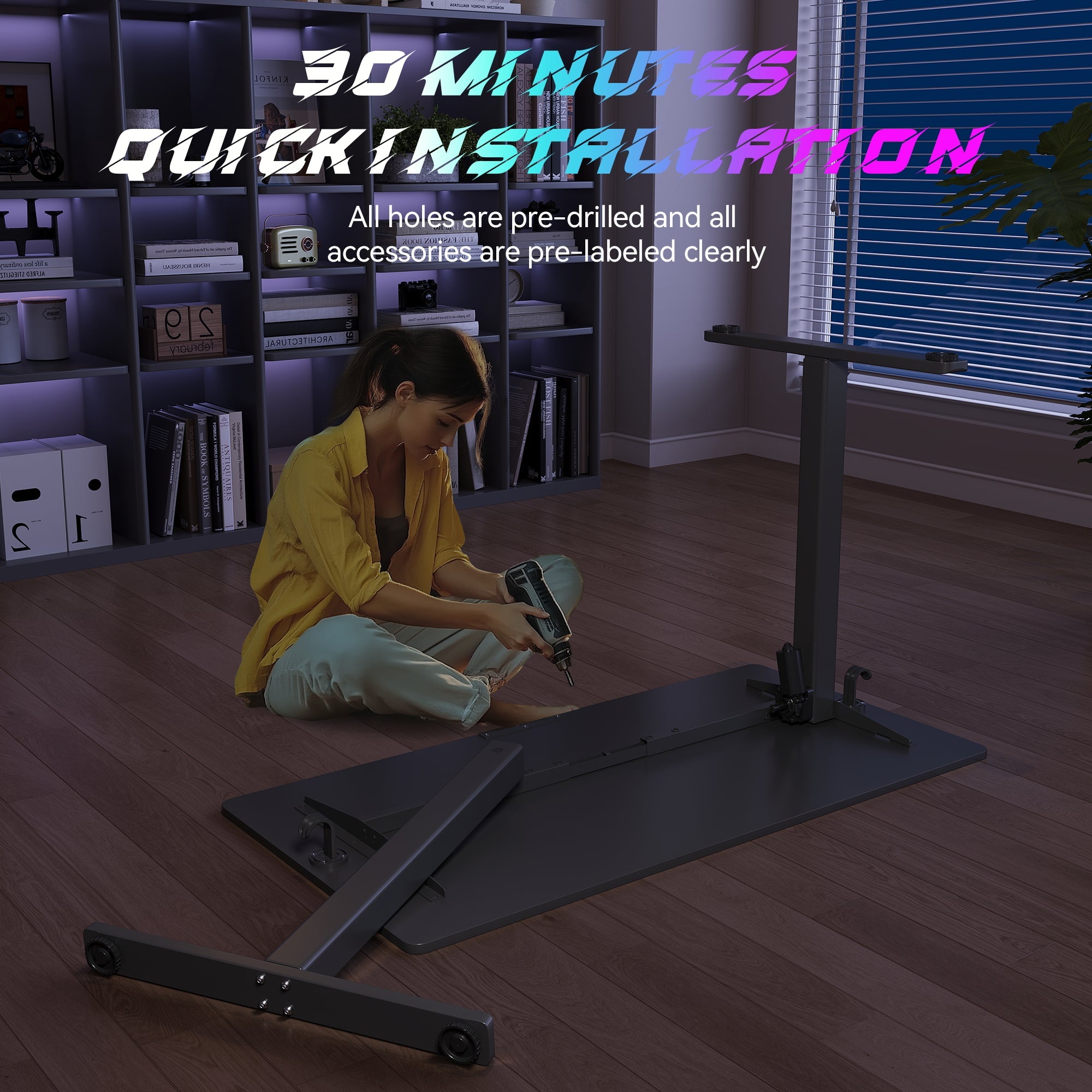 48"×24" Electric Standing Desk by HouseOfZazla