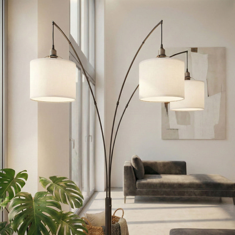 Royal 3 Arm Arc Floor Lamp, photo 5 of 9