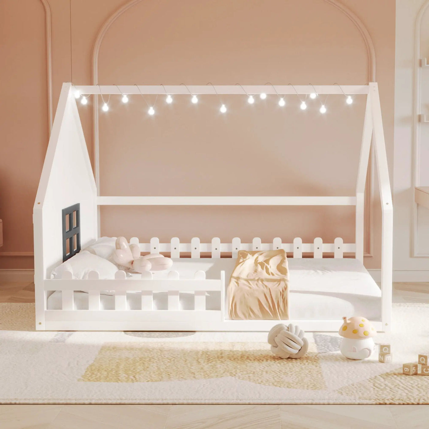 House Bed With Window And Fence by HouseOfZazla