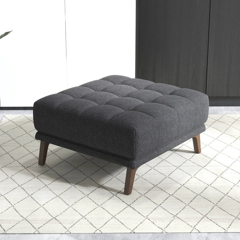 Addison - Square Upholstered Ottoman by HouseOfZazla