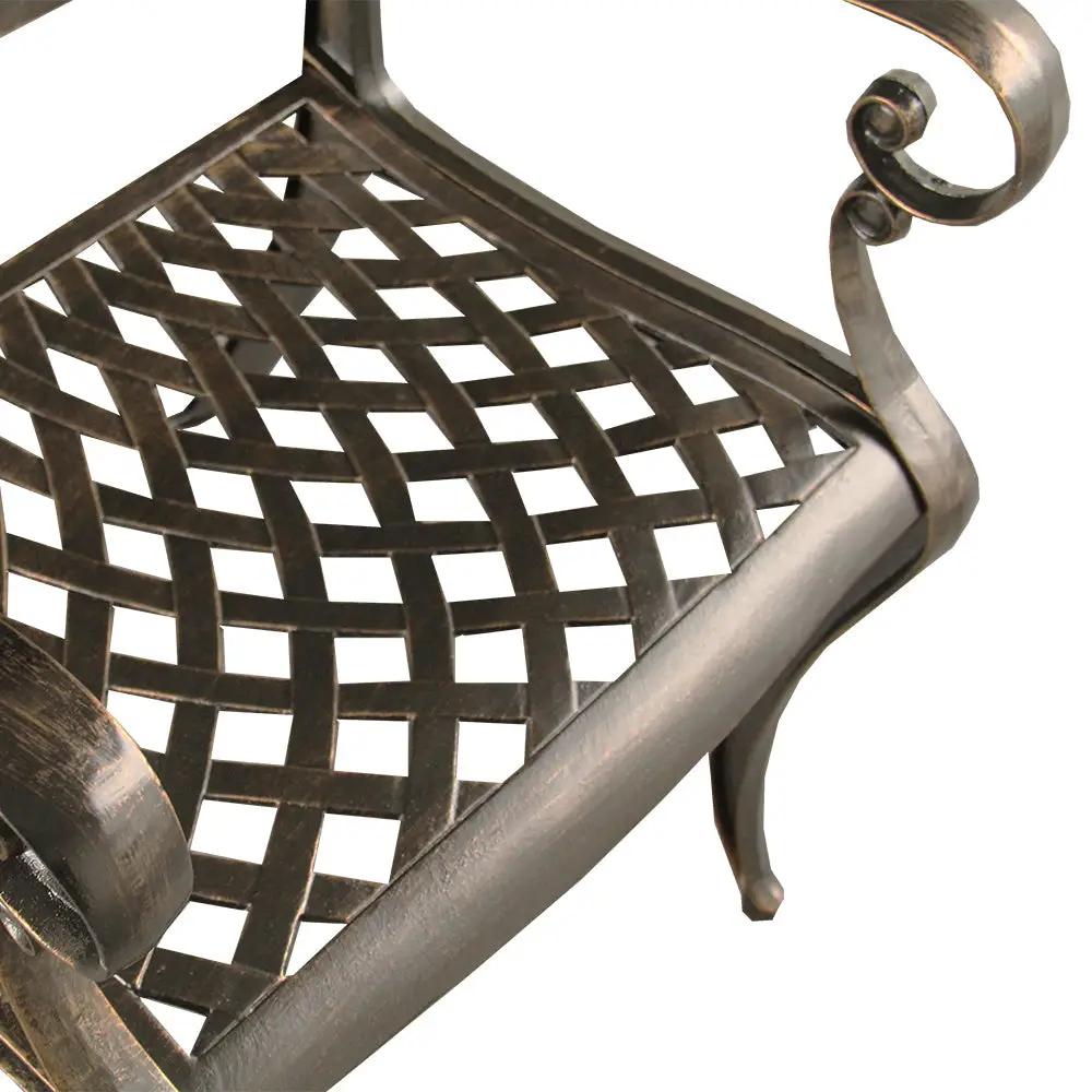 Outdoor Aluminum 9pc Rectangular Patio Dining Set with Eight Chairs by Sharicks