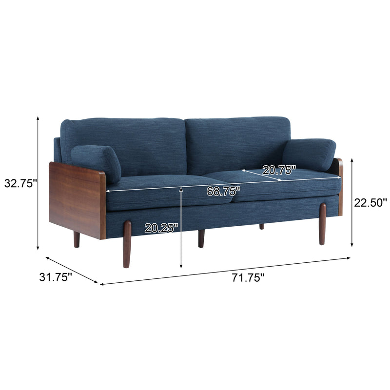 Mid-Century Modern Sofa - Navy by HouseOfZazla