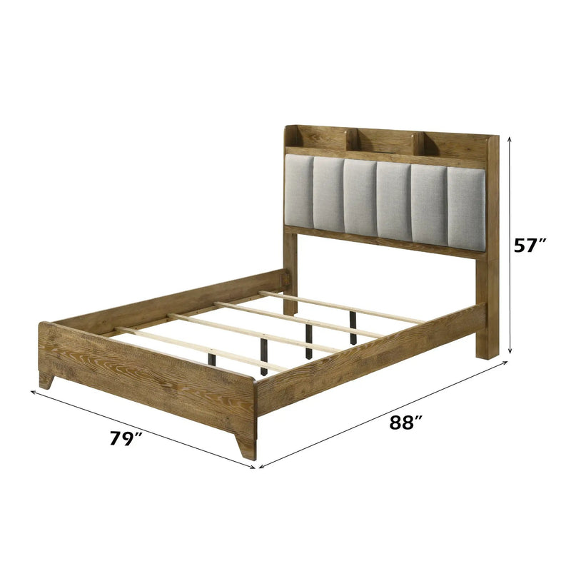 Garcia - Transitional Design Bed With USB by HouseOfZazla