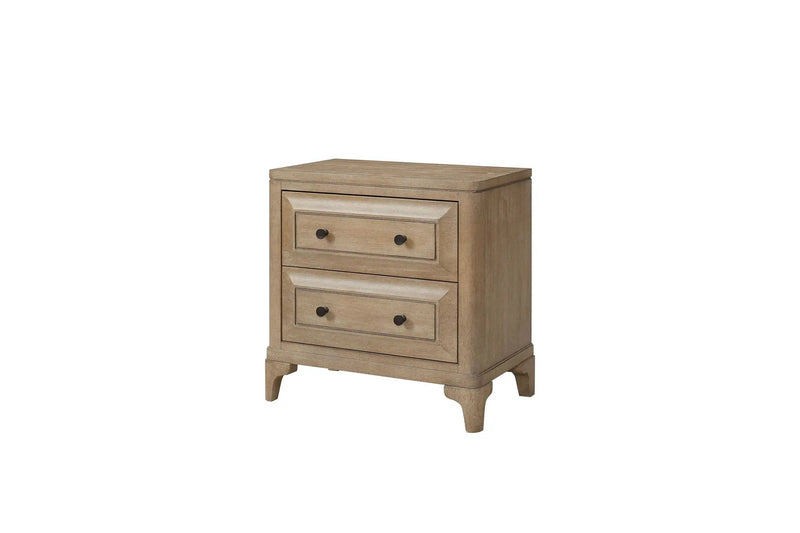 Queen Canopy Bedroom Set With A 2 Drawer Nightstand A Dresser With Poster Mirror And A Door Chest - Sand by Unique Piece Furniture