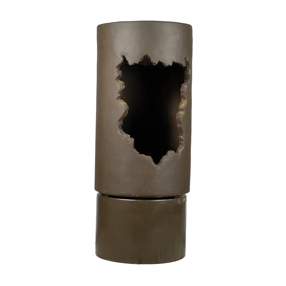 Large Outdoor Water Fountain with Light - Contemporary Calming Elegance by HouseOfZazla