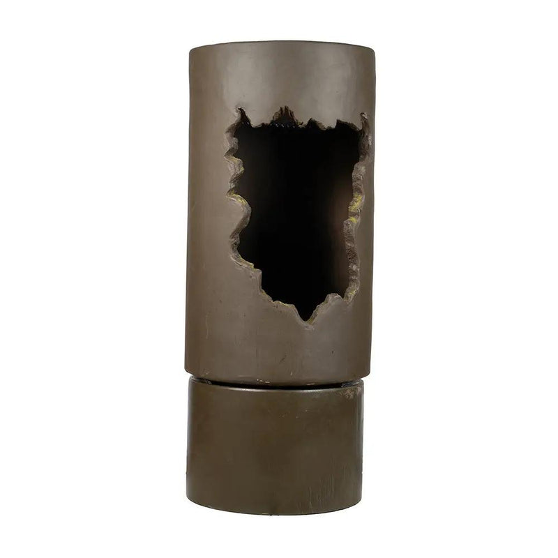 Large Outdoor Water Fountain with Light - Contemporary Calming Elegance by HouseOfZazla