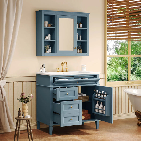 36'' Bathroom Vanity with Medicine Cabinet, photo 2 of 10