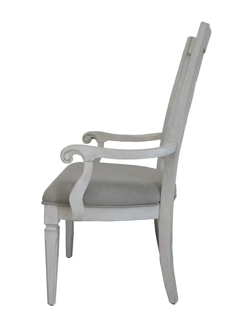 Katia - Arm Chair (Set of 2) - Light Gray / White by Unique Piece Furniture
