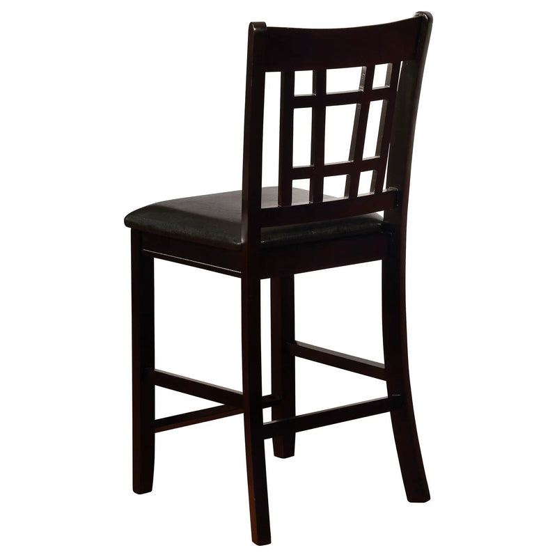 Lavon Wood Counter Height Dining Chair Black and Espresso (Set of 2) by Unique Piece Furniture