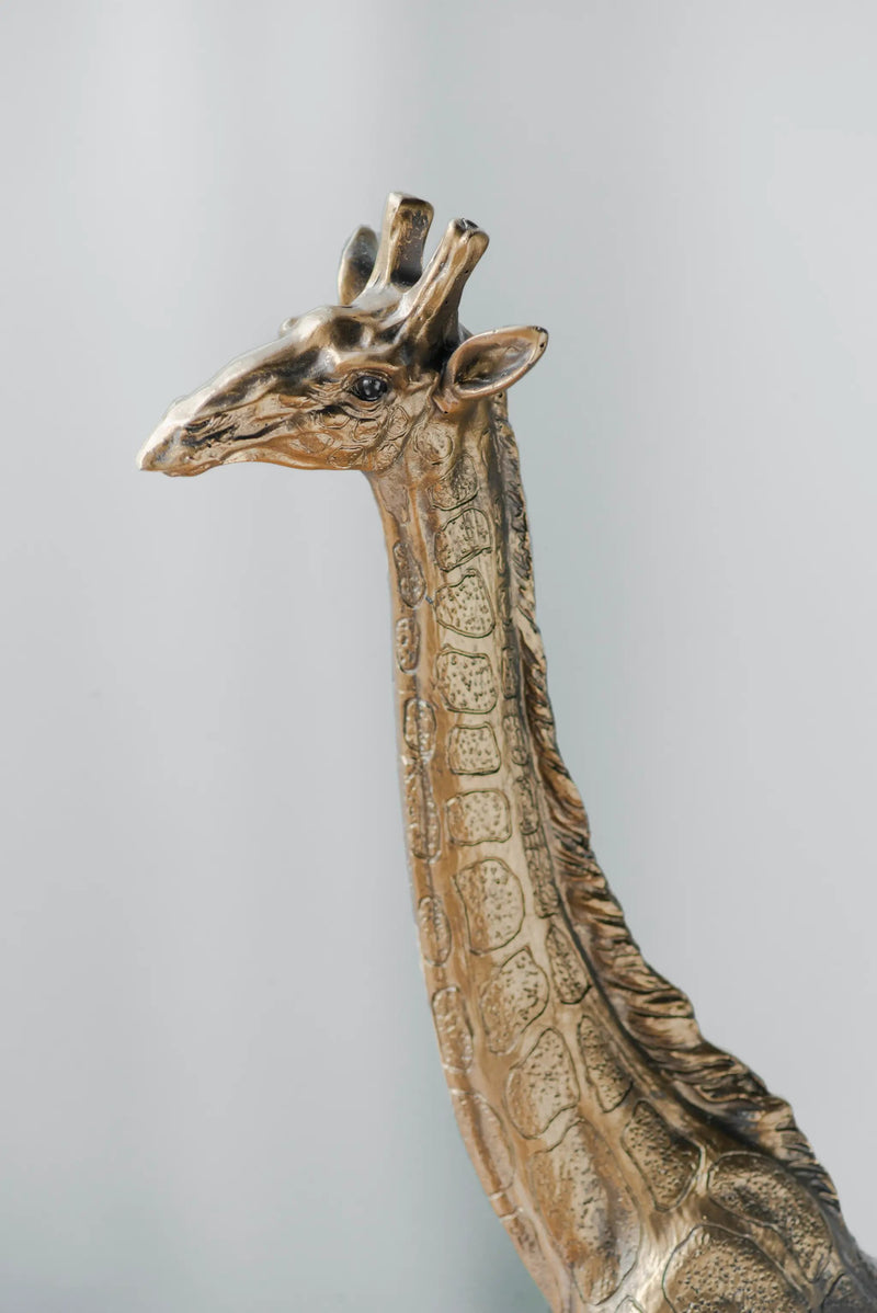8.3x2.8x15.9" Giraffe Statuette, Animal Statue Decor by HouseOfZazla