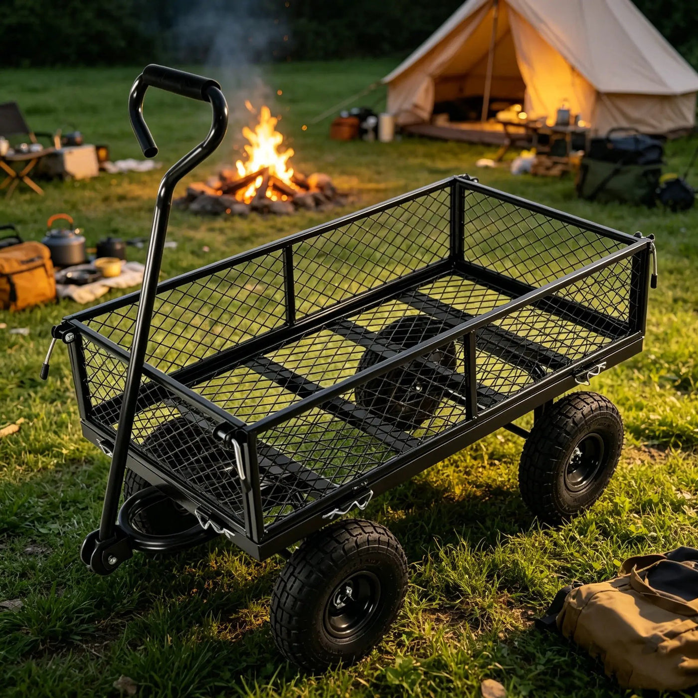 Wagon Cart Garden Cart Trucks Make It Easier to Transport Firewood by HouseOfZazla