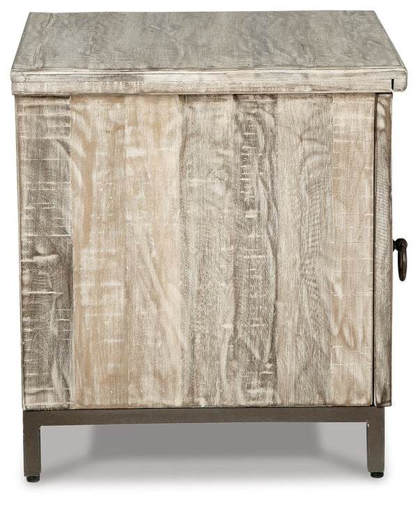 Laddford - Accent Cabinet - Shelf - Whitewash, photo 2 of 7