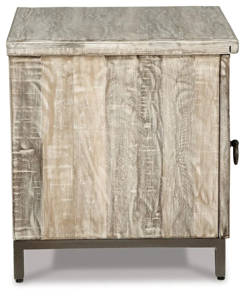 Laddford - Accent Cabinet - Shelf - Whitewash by Unique Piece Furniture