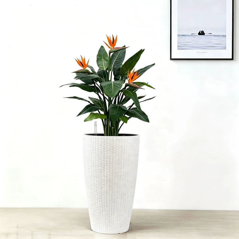 Tall Planters Set With Water Level Monitor And Auto Watering by Unique Piece Furniture