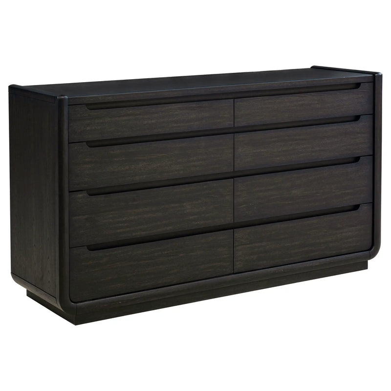 Leandro 4-piece California King Bedroom Set Burnished Black by Unique Piece Furniture