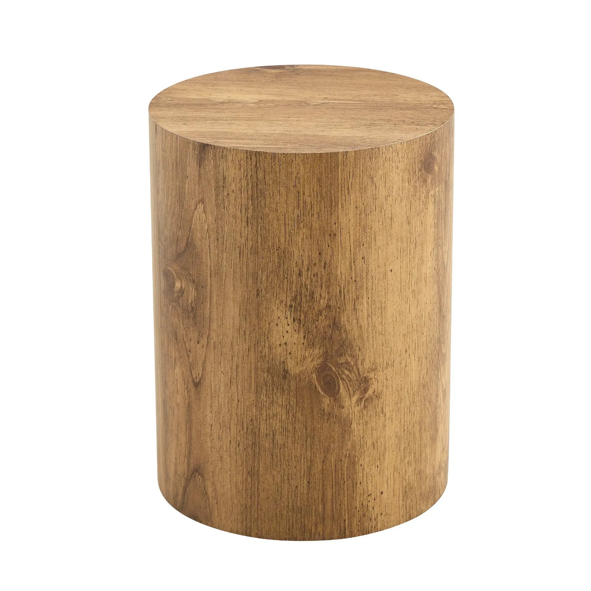 Cylindrical End Coffee Table, Living Room Furniture - Wood by Unique Piece Furniture