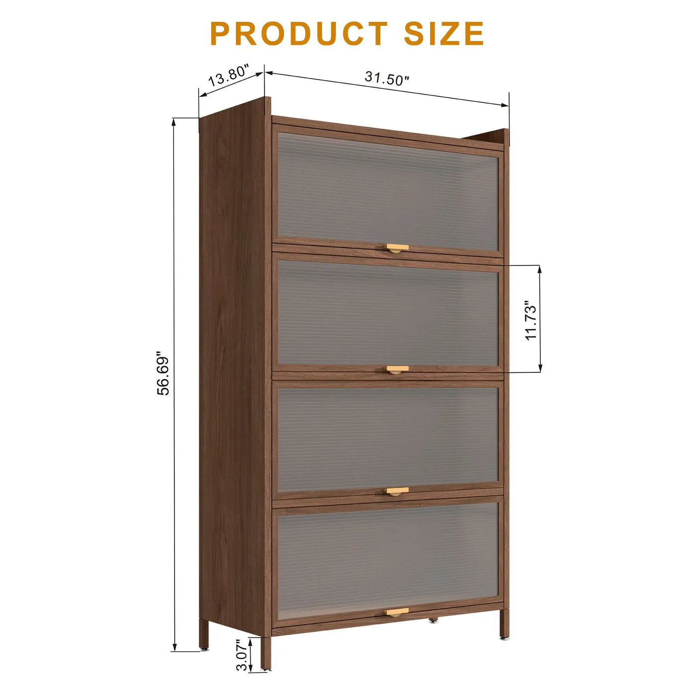 Flip Doors Cabinet, With Ample Storage Space by HouseOfZazla
