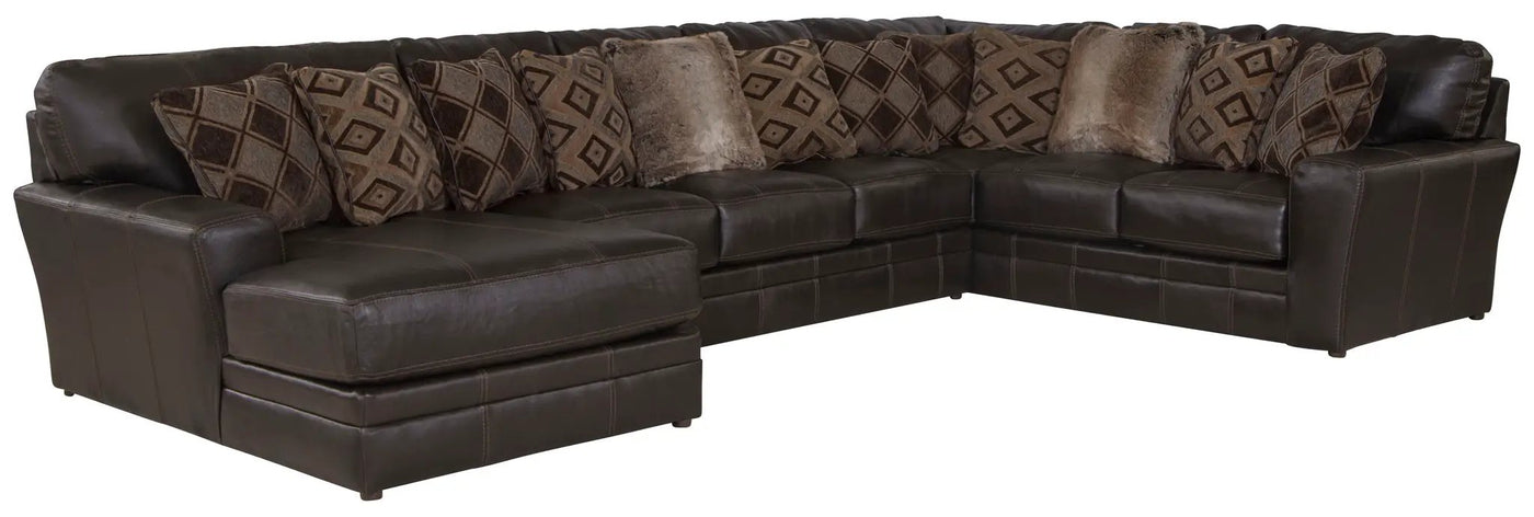 Denali - Italian Leather Match Sectional by Unique Piece Furniture