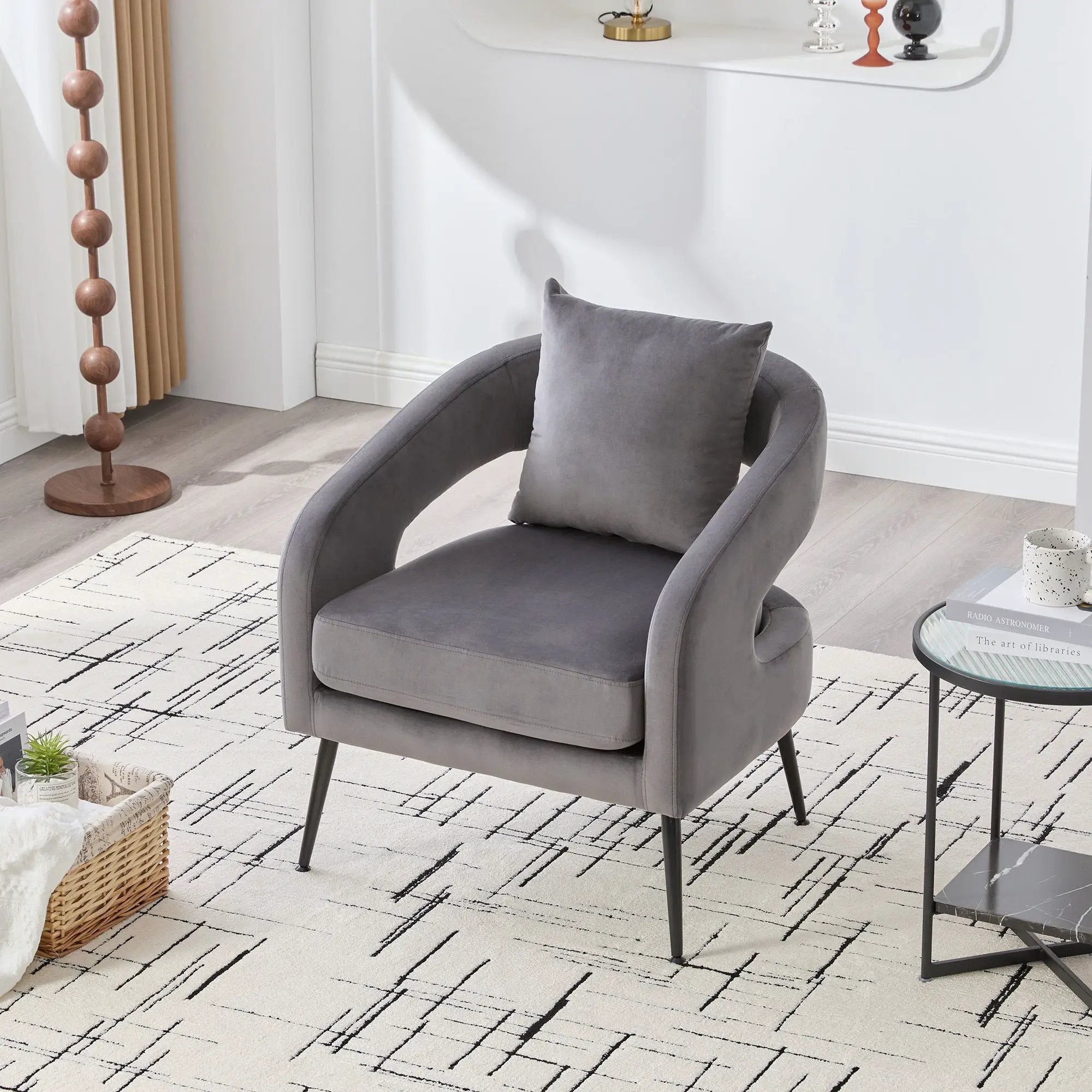 3 Piece Living Room Set, Loveseat & 2 Accent Chairs by Unique Piece Furniture