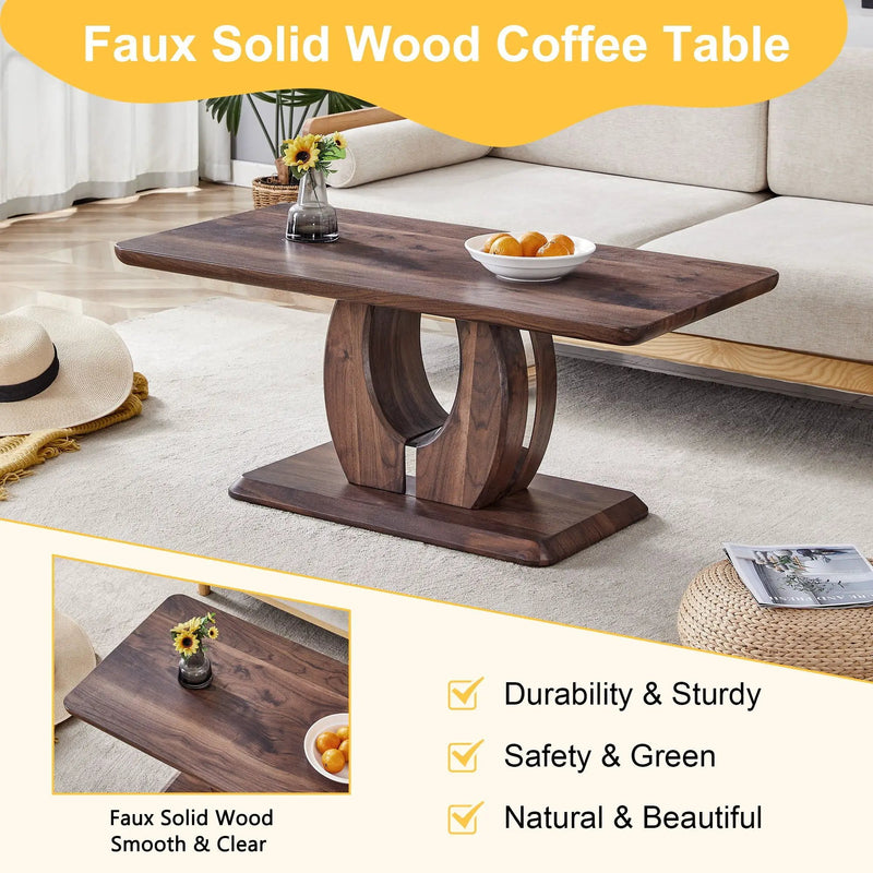 Modern, Minimalist Rectangular Coffee Table by Unique Piece Furniture