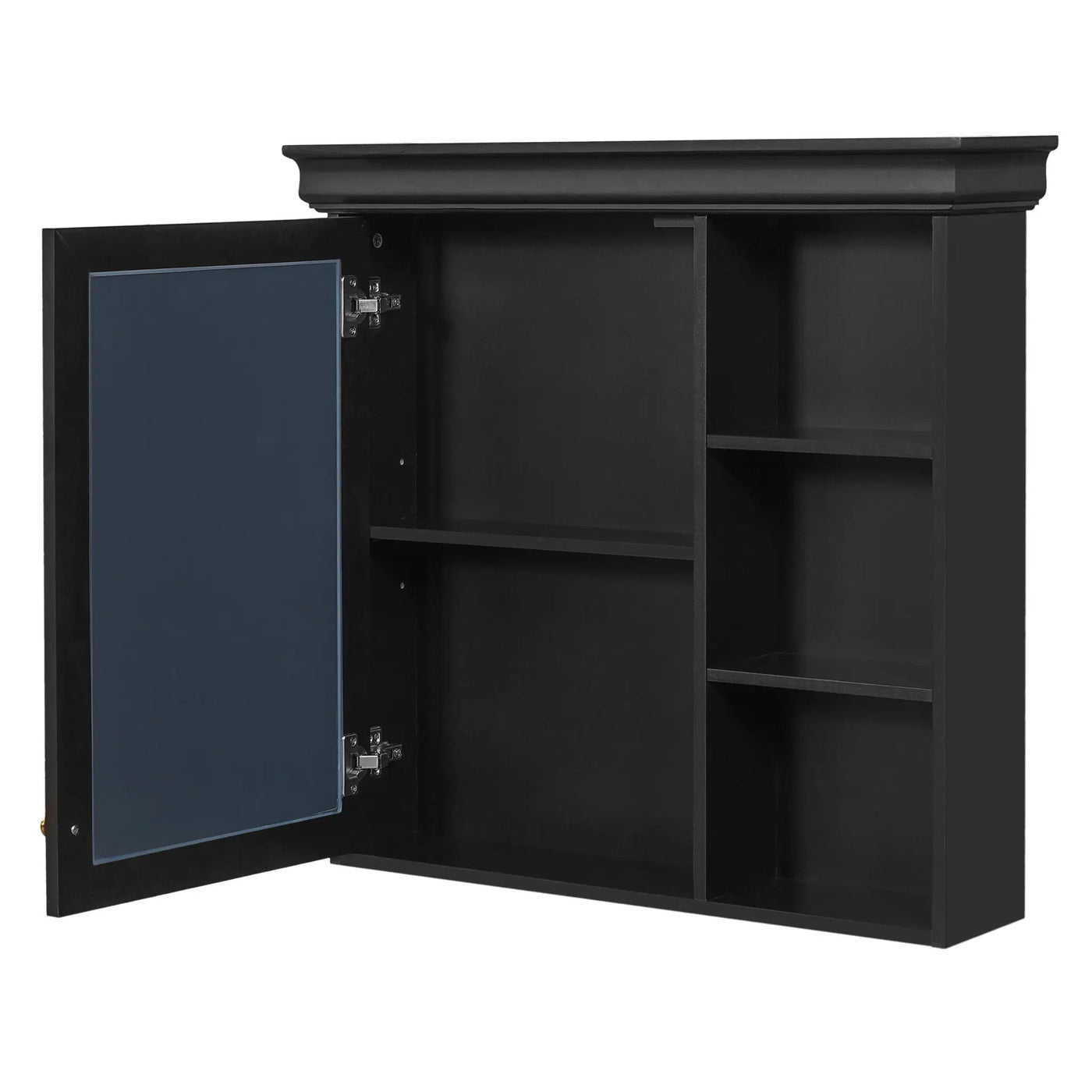 Wall Mounted Bathroom Medicine Cabinet with Mirror and Adjustable Storage by HouseOfZazla