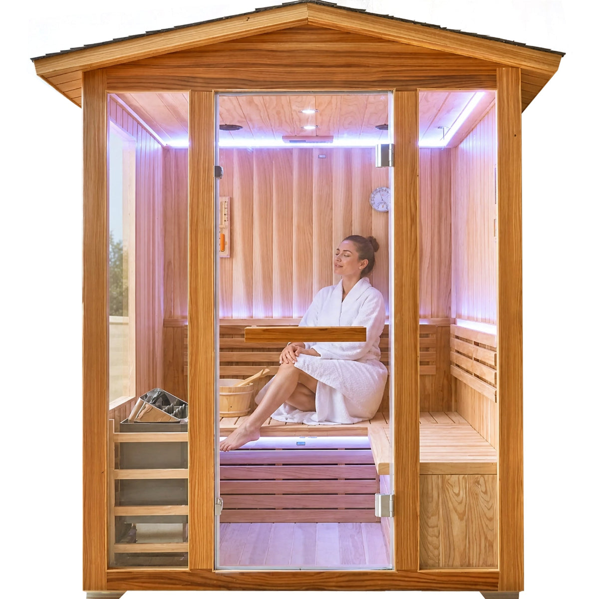 6000W Outdoor Traditional Steam Sauna, photo 5 of 10