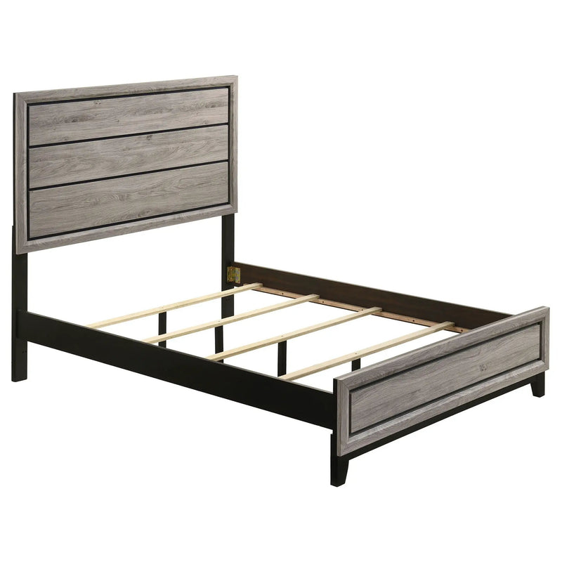 Watson Wood Full Panel Bed Light Taupe by Unique Piece Furniture