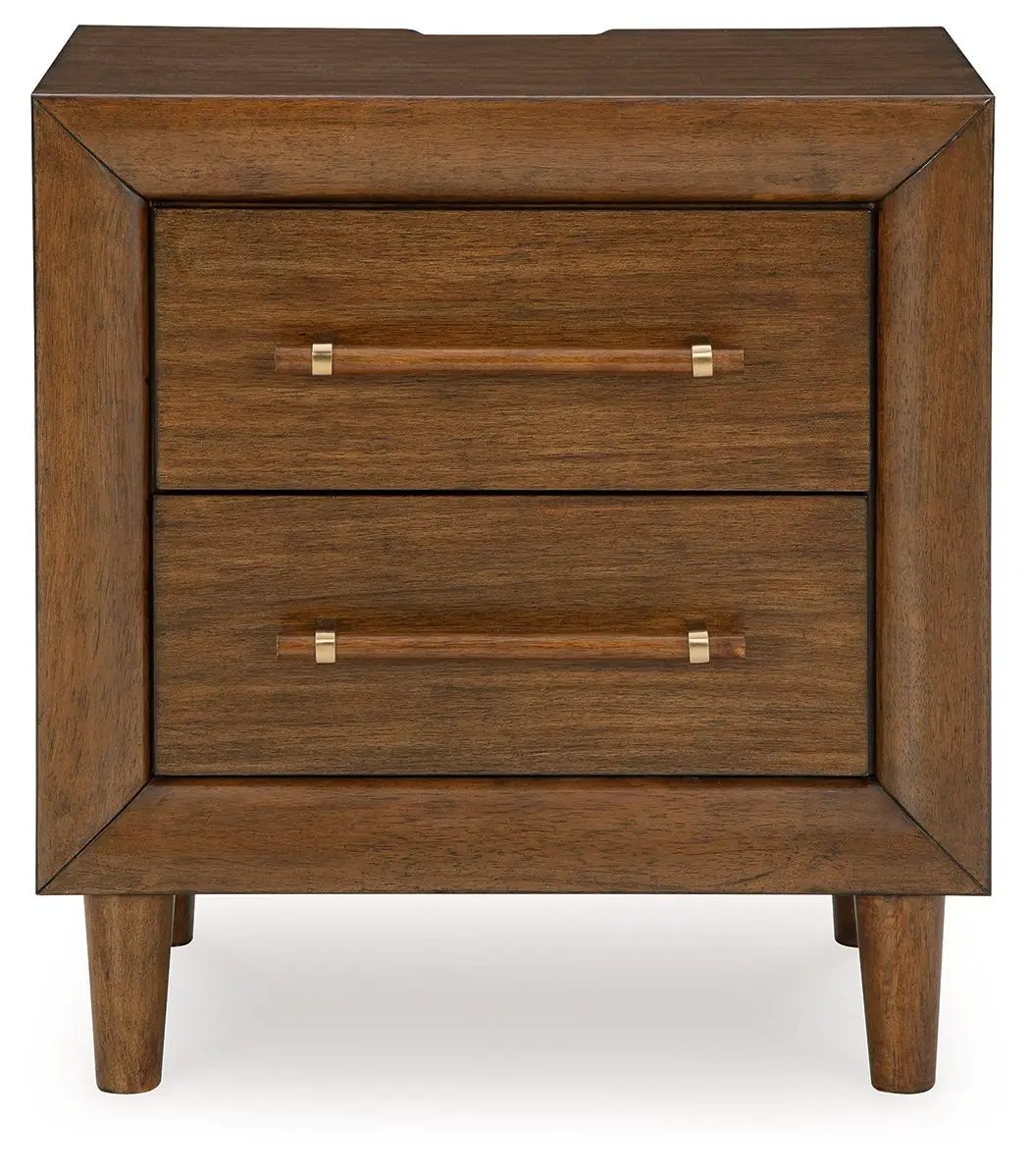 Lyncott - Two Drawer Night Stand - Brown by Unique Piece Furniture