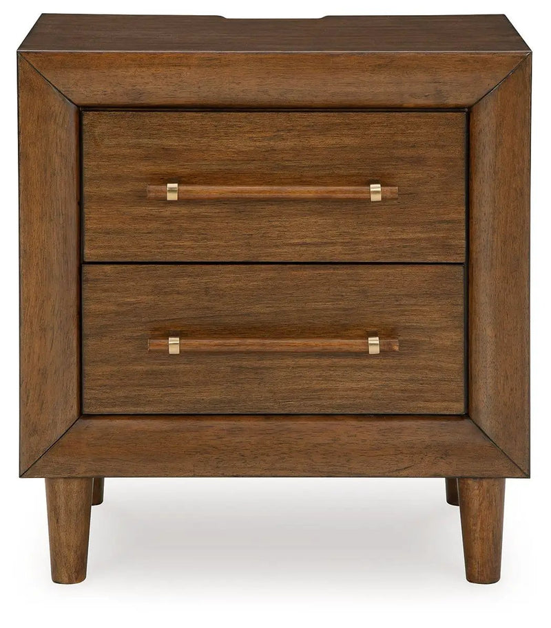 Lyncott - Two Drawer Night Stand - Brown by Unique Piece Furniture
