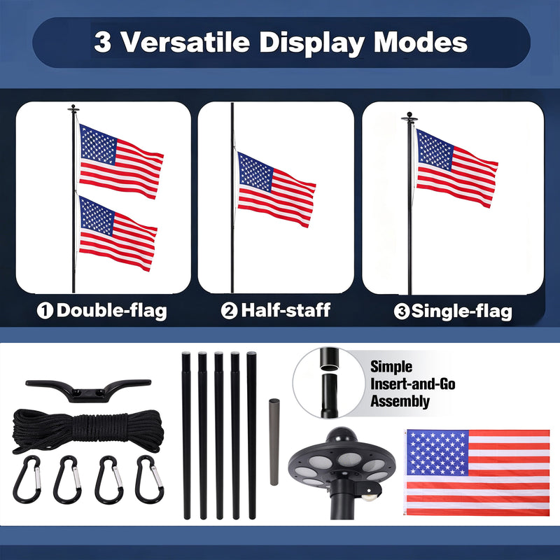 20FT Heavy Duty Flag Pole Kit, photo 2 of 10