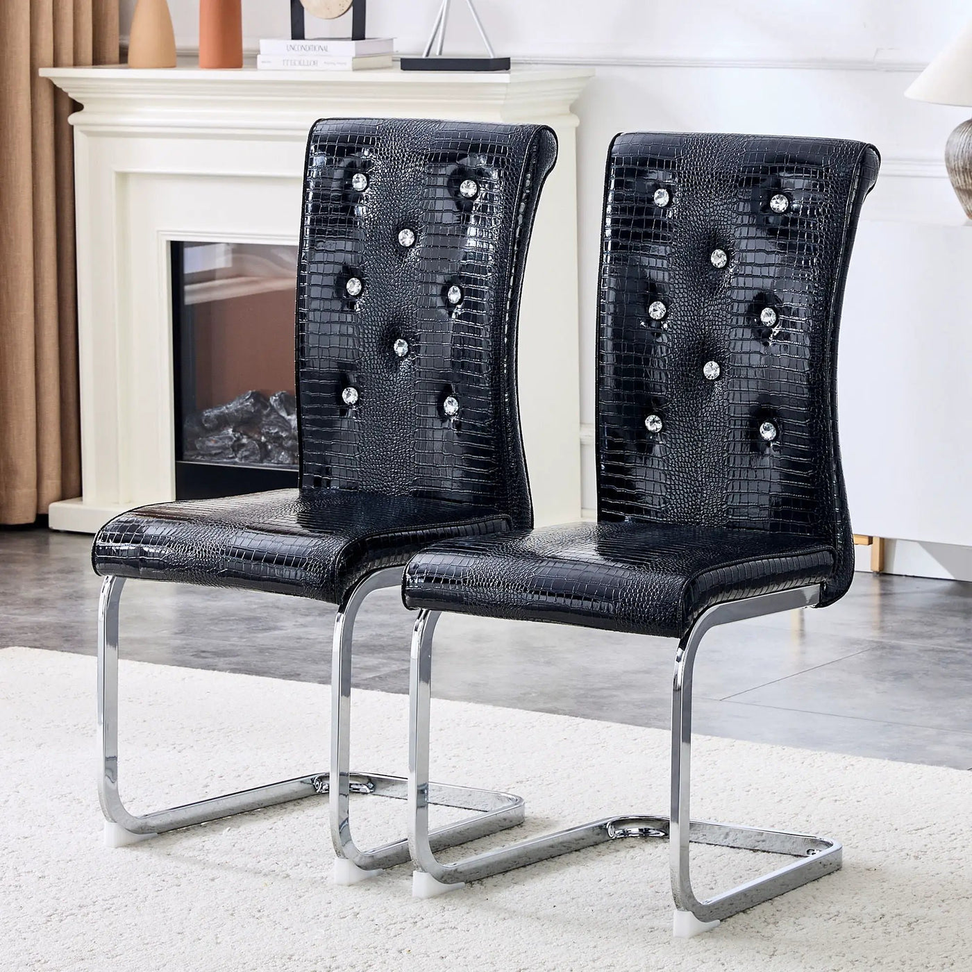 Elegant Design Upholstered Dining Chairs by HouseOfZazla
