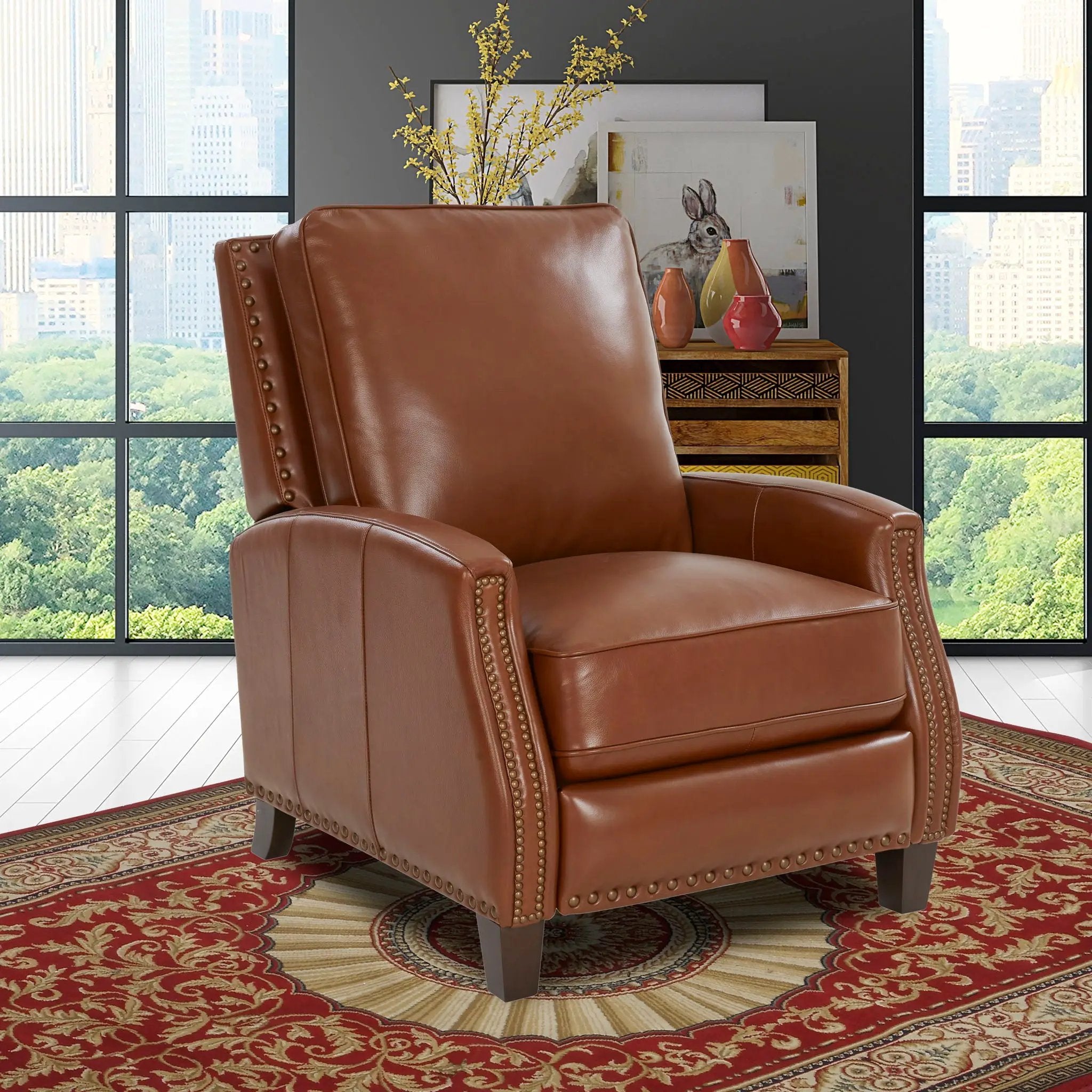 Melrose - Push Thru The Arm Recliner by Unique Piece Furniture