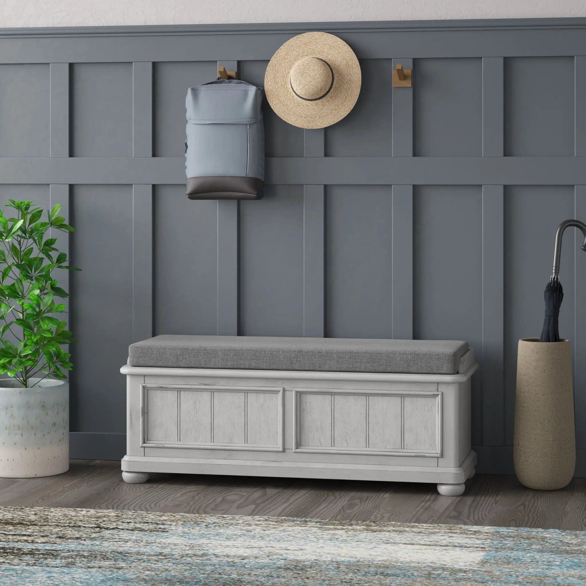 Storage Bench - Gray by HouseOfZazla