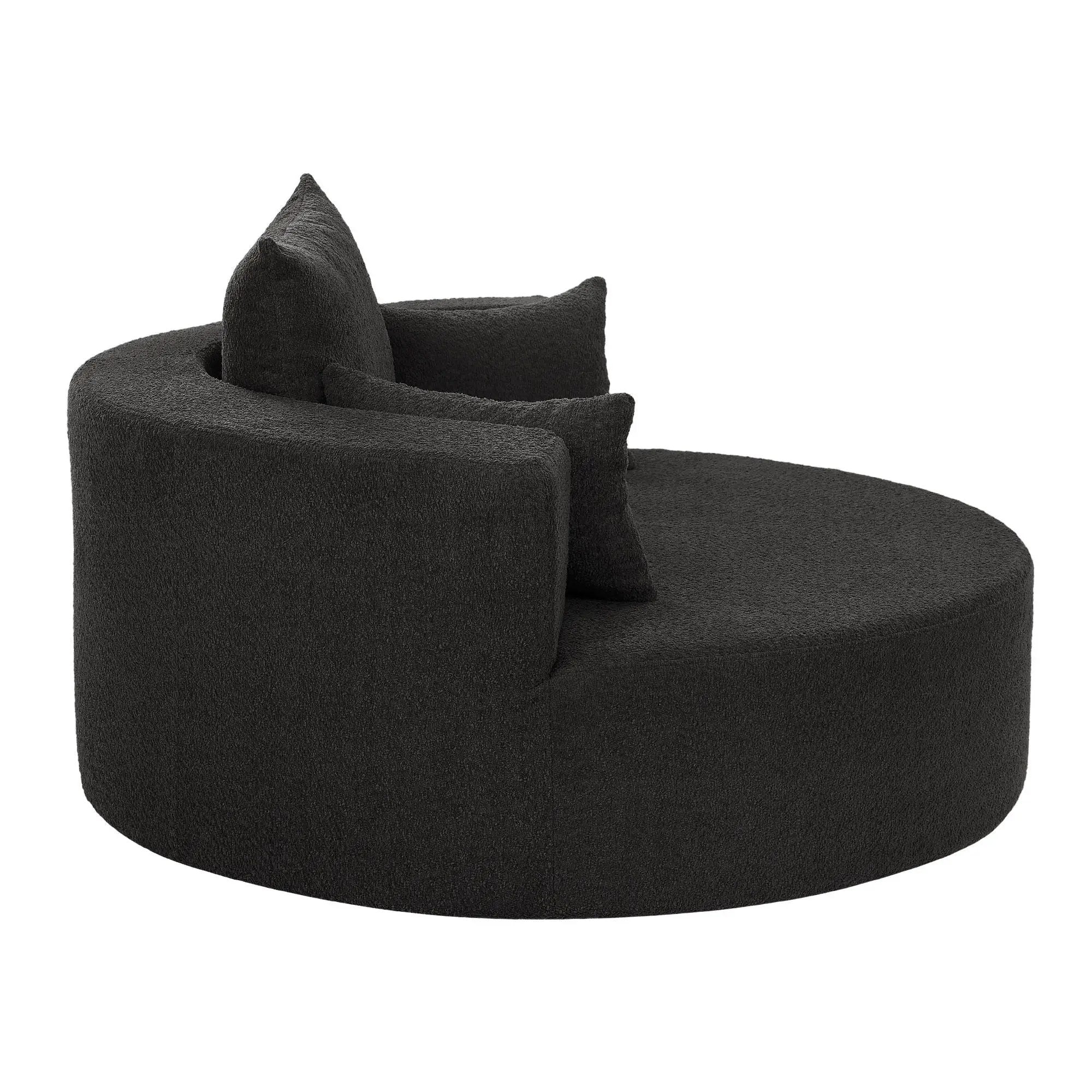 360° Swivel Chair Accent Barrel Chair With Removable Pillows by HouseOfZazla