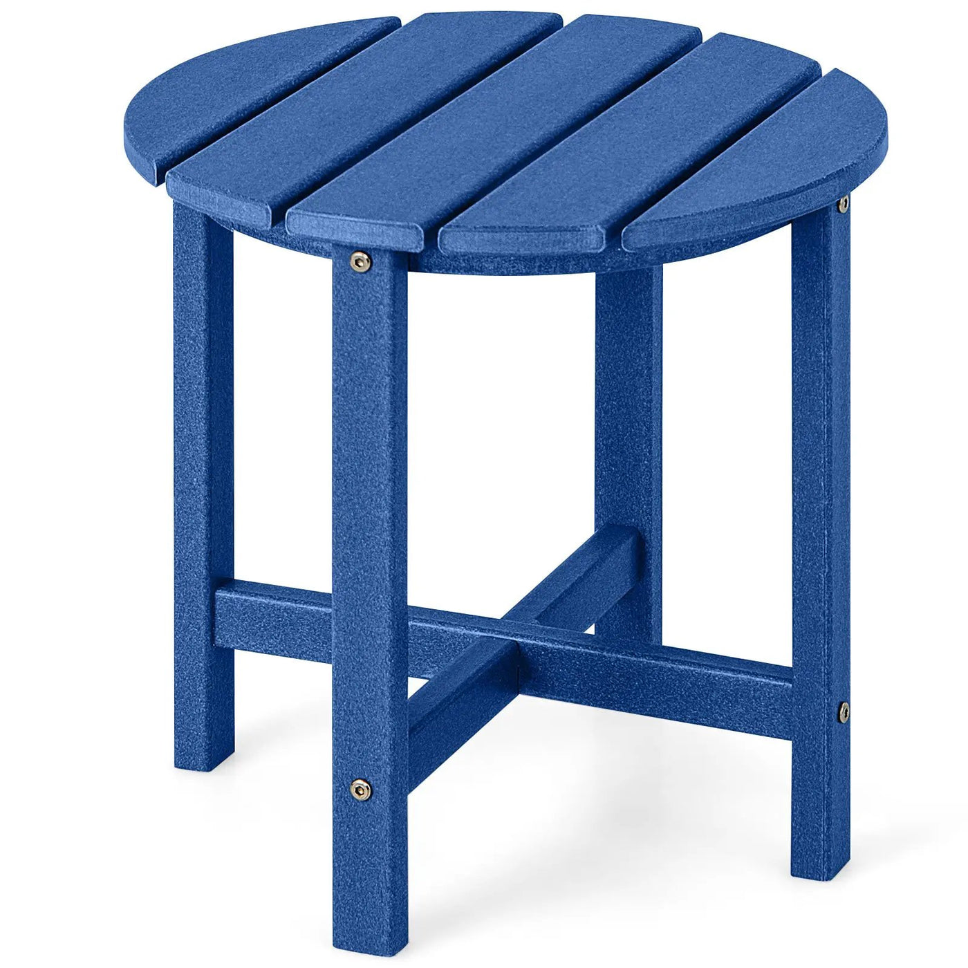 18 Inch Round Weather-Resistant Adirondack Side Table by DirectDeals