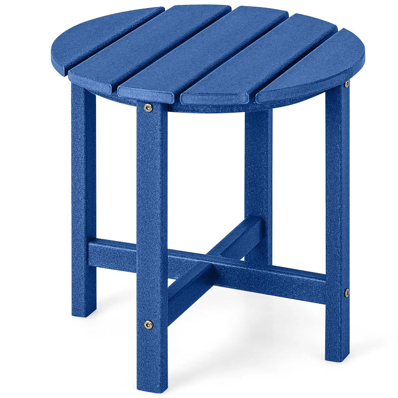 18 Inch Round Weather-Resistant Adirondack Side Table by DirectDeals