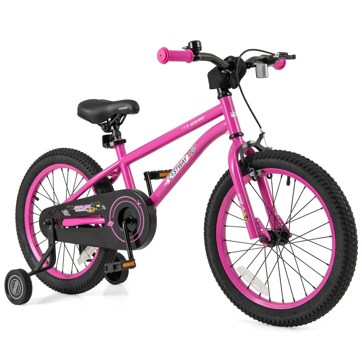 16-Inch Kids Bike for 4-7 Years Old Adjustable with Removable Training Wheels-16 inches by DirectDeals