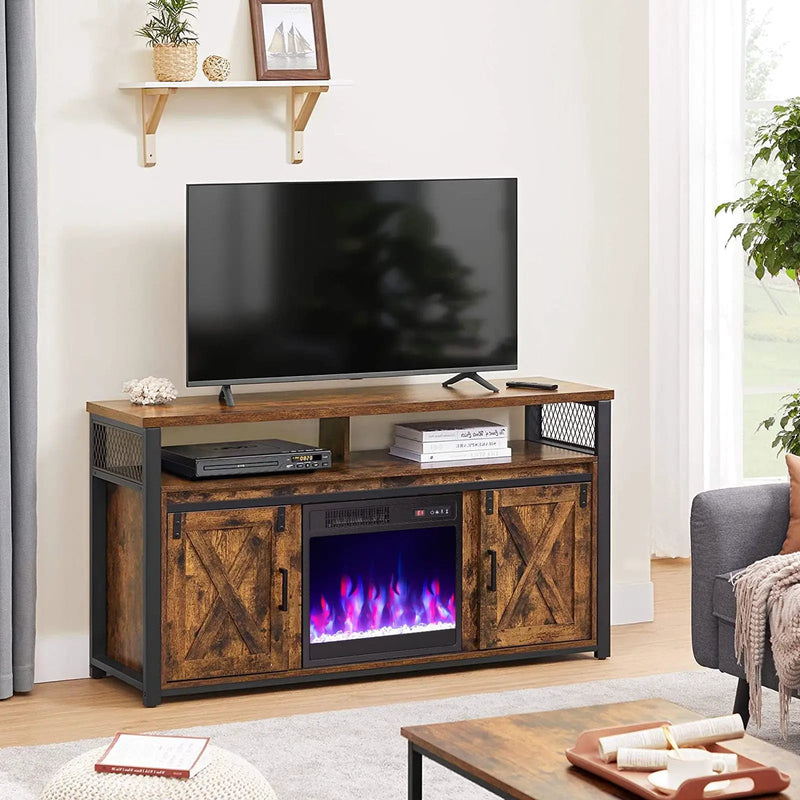 18 Inch Electric Fireplace Insert Fireplace Heater with Overheat Protection by DirectDeals