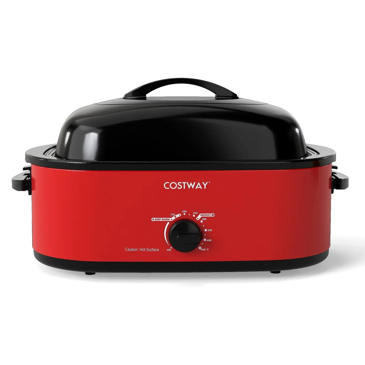 18QT Electric Roaster Oven with Self-Basting Lid Turkey Roaster with Removable Pan by DirectDeals