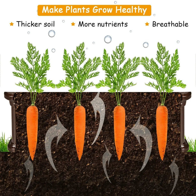 48 Inch Raised Garden Bed Planter for Flower Vegetables Patio by DirectDeals