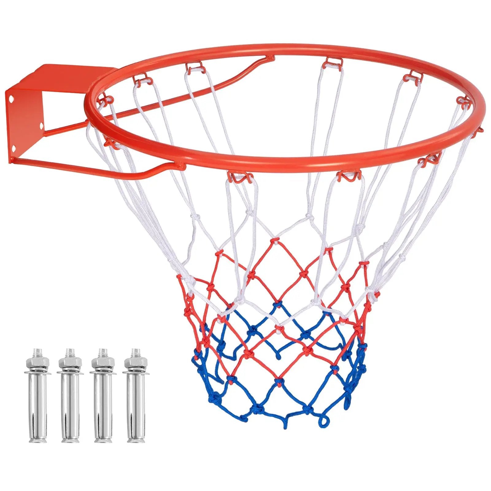 18 Inch Basketball Rim Goal Replacement with All Weather Net and Mounting Hardware by DirectDeals