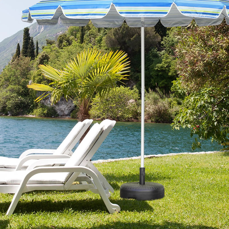 18 Inch Fillable Heavy-Duty Round Umbrella Base Stand by DirectDeals