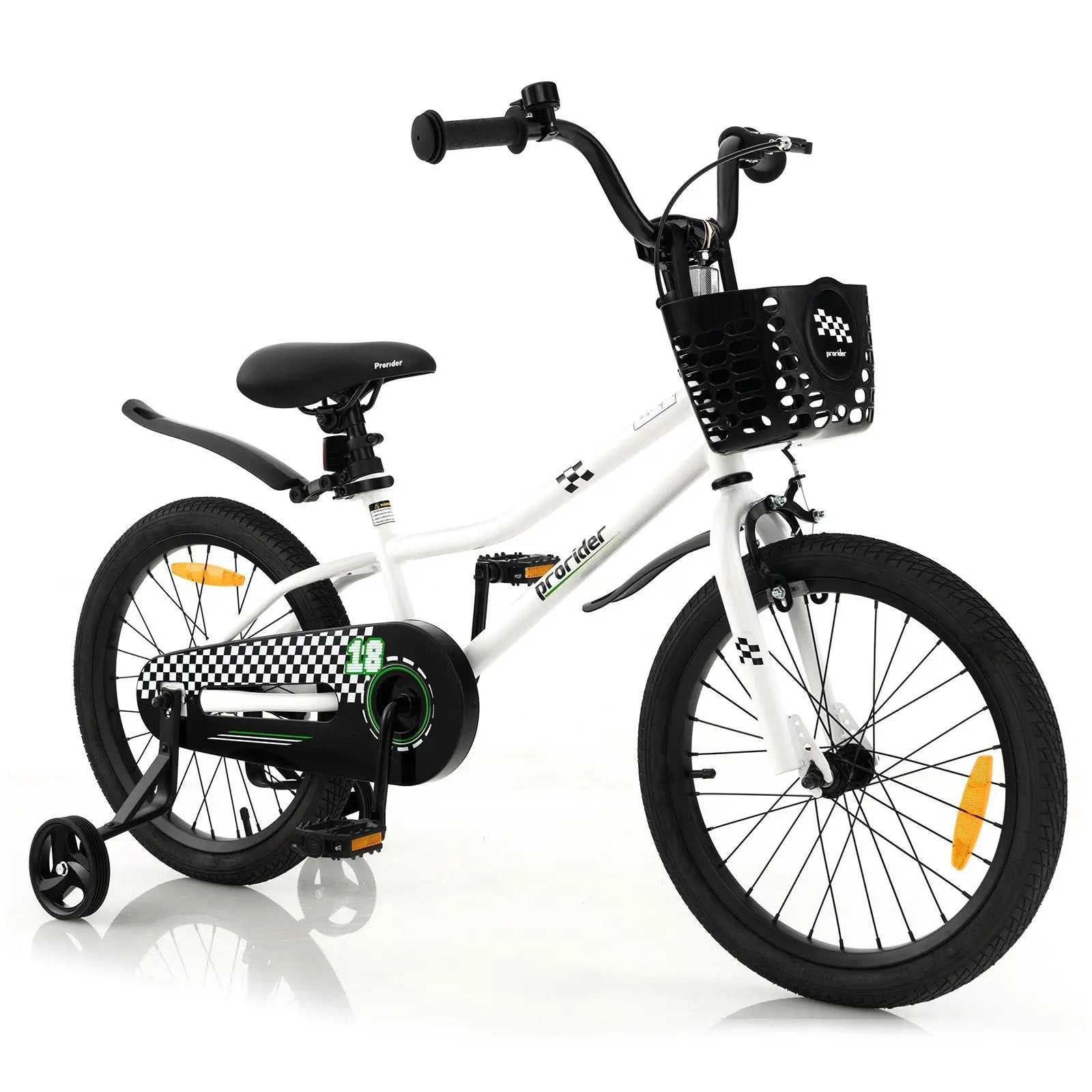 18 Feet Kids Bike with Removable Training Wheels by DirectDeals