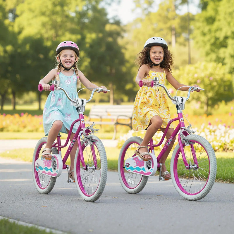 Kids Bike 12-18 Inch with Training Wheels - Pink by DirectDeals