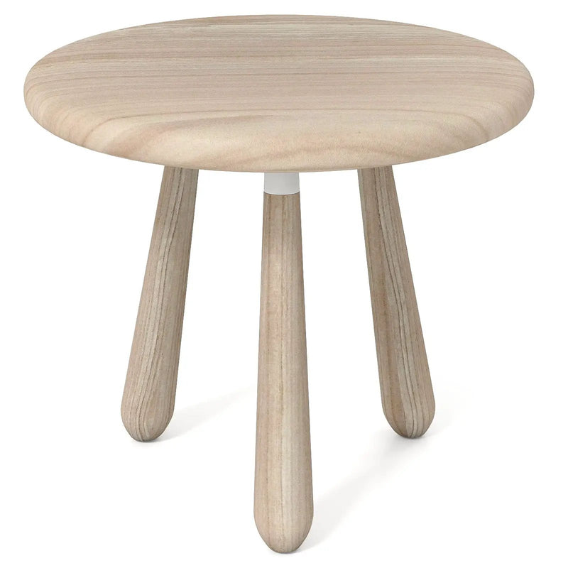 18 Inch Outdoor Mahogany Wood Side Table with Thickened Board by DirectDeals